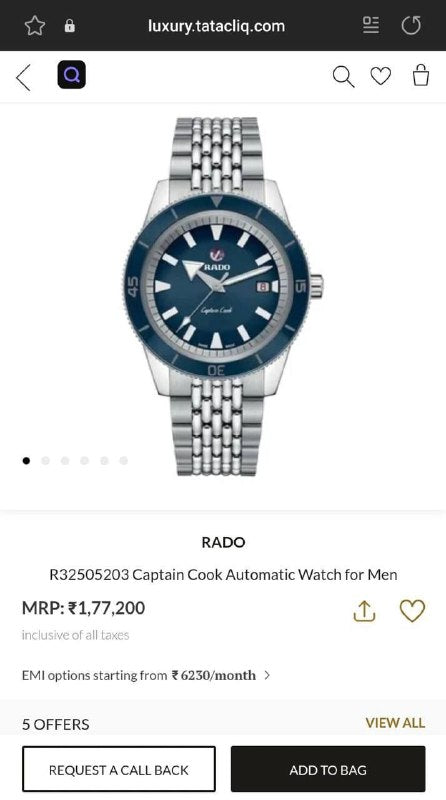 Rado Caption Cook R32138153
