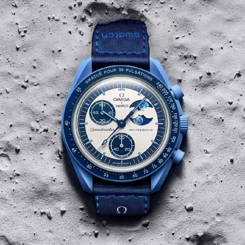 Omega x Swatch Super Blue Moon MoonSwatch - Mission to the Moon