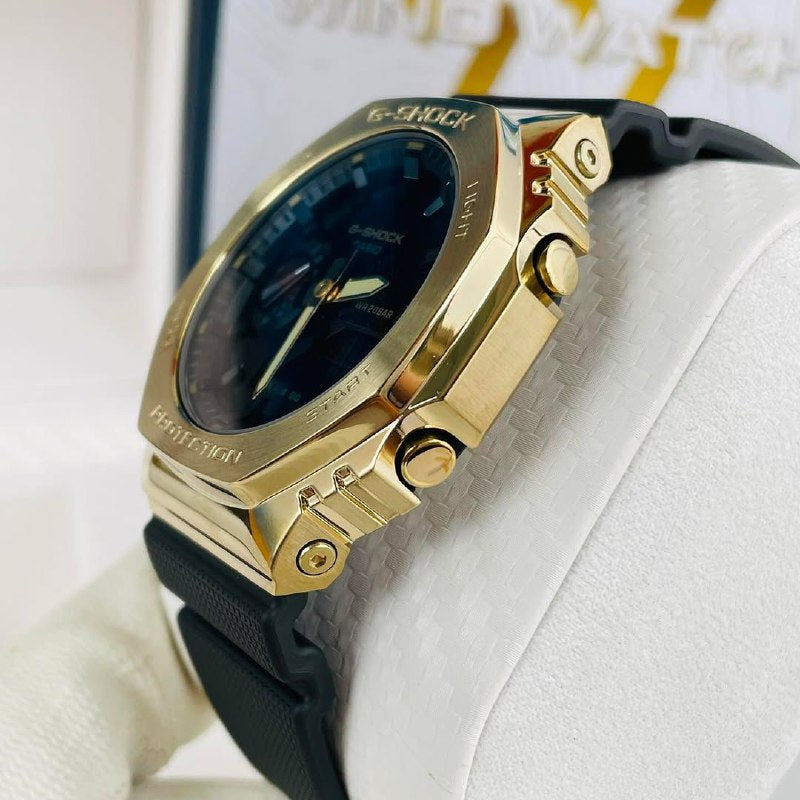 G-Shock GM2100 with golden metal body
