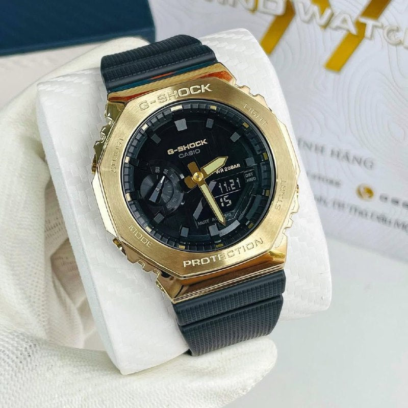 G-Shock GM2100 with golden metal body